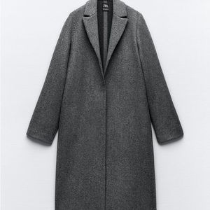 Zara Felt Texture Coat